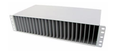 ALCADON Kabelmagasin 2U ETSI/19" for fiberpatch M. guide, Dybde 220mm, høyde 103mm (F404228)