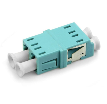 LinkIT Fiber adapter LC/LC Duplex MM , Clips , Aqua (LCLCX2UFOM3)