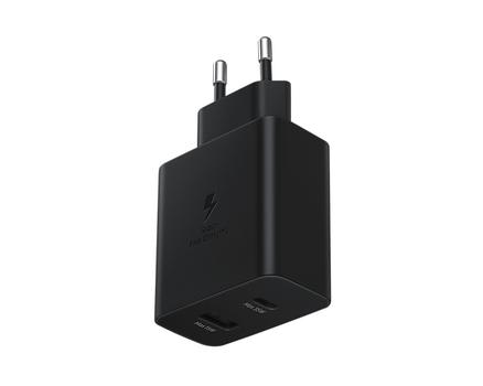 SAMSUNG Power Adapter Super Fast Charg. Duo USB-A 15W USB-C 35W without cable Black (EP-TA220NBEGEU)