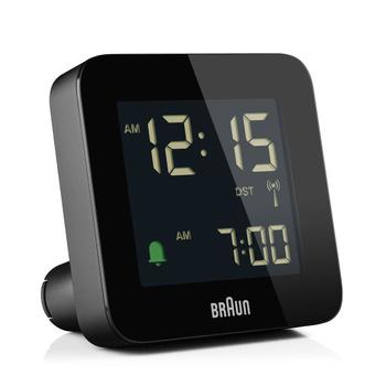 BRAUN BC 09 B-DCF         black Radio Controlled Alarm Clock (67018)