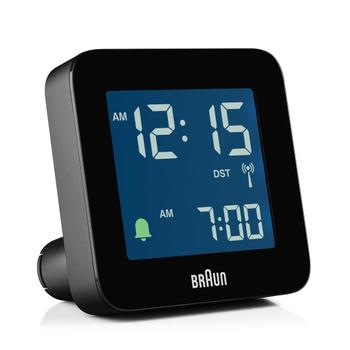 BRAUN BC 09 B-DCF         black Radio Controlled Alarm Clock (67018)