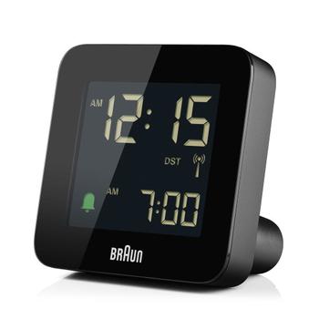 BRAUN BC 09 B-DCF         black Radio Controlled Alarm Clock (67018)