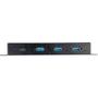 STARTECH StarTech.com 4 Port USB C Hub 10Gbps - Metal Industrial USB 3.2/3.1 Gen 2 Type-C Hub - 3A/1C - USB-C or USB-A Host - Mountable - ESD/Surge (HB31C3A1CME) - Hub - 1 x USB-C + 3 x USB 3.1 - desktop - AC  (HB31C3A1CME)