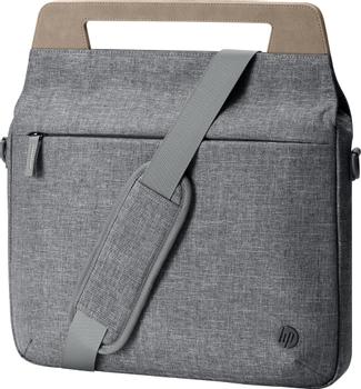 HP RENEW 14inch Grey Brief Case (1A214AA#ABB)