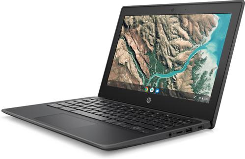 HP Chromebook 11 G8 Education Edition - Intel Celeron N4020 / 1.1 GHz - Chrome OS - UHD Graphics 600 - 4 GB RAM - 16 GB eMMC - 11.6" IPS pekskärm 1366 x 768 (HD) - Wi-Fi 5 - svartgrå - kbd: hela norde (9TX89EA#UUW)