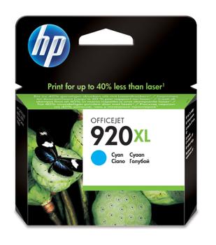 HP 920XL Cyan Officejet Ink Cartridges (CD972AE#BGX)