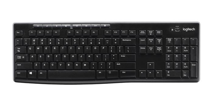 LOGITECH Wireless Keyboard K270 Keyboard wireless 2.4 GHz (UK) (920-003745)