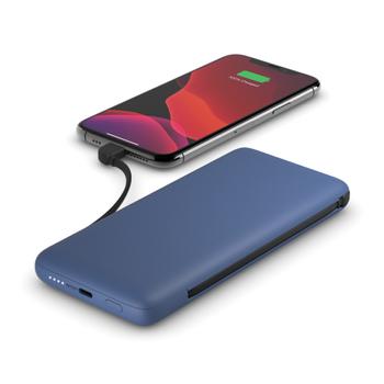 BELKIN 10K PD Power Bank with Integrated Cables (BPB006BTBLU)