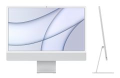 APPLE iMac 24" with Retina 4.5K (2021), M1 chip, 8-core CPU/7-core GPU, 8Gb RAM, 256Gb SSD, Silver