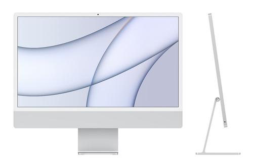 APPLE iMac 24" with Retina 4.5K (2021), M1 chip, 8-core CPU/ 8-core GPU, 8Gb RAM, 512Gb SSD, Silver (MGPD3KS/A)