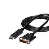 StarTech 6ft / 1.8m DisplayPort to DVI Cable - 1920x1200 - DVI Adapter Cable - Multi Monitor Solution for DP to DVI Setup (DP2DVIMM6) - DisplayPort-kabel - 1.8 m (DP2DVIMM6)