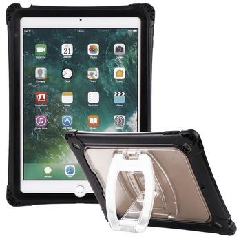 NUTKASE Rugged Case - Skyddsfodral för surfplatta - robust - svart, klar - 10.2" - för Apple 10.2-inch iPad (7:e generation,   8:e generation,   9:e generation) (NK136B-EL)