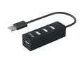 EQUIP USB-Hub USB 2.0 St -> 4x USB Bu 0.15cm 480Mbps schwarz