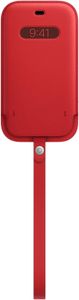 APPLE IPHONE 12 / 12 PRO LEATHER SLEEVE WITH MAGSAFE (PRODUCT)RED ACCS (MHYE3ZM/A)