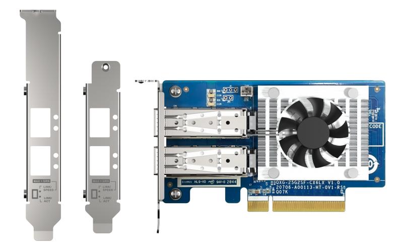 Сетевая карта 25gbps sfp28 lan adapter dual port