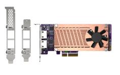 QNAP QM2-2P2G2T - Diskkontroller - M.2 NVMe Card / PCIe 3.0 (NVMe) - PCIe 3.0 x4, 2.5 Gigabit Ethernet