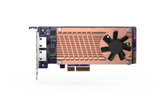 QNAP QM2-2P2G2T - Diskkontroller - M.2 NVMe Card / PCIe 3.0 (NVMe) - PCIe 3.0 x4, 2.5 Gigabit Ethernet (QM2-2P2G2T)
