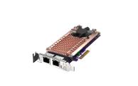 QNAP QM2-2P2G2T - Diskkontroller - M.2 NVMe Card / PCIe 3.0 (NVMe) - PCIe 3.0 x4, 2.5 Gigabit Ethernet (QM2-2P2G2T)