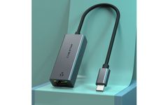 CABLETIME USB-C netværksadapter,  Gigabit, USB-C: Han - RJ45: Hun, 0,15m (580340113)