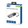 ACT USB-C - HDMI multiport adapter 4k HDMI USB-A USB-C ethernet PD 60W USB-C (AC7042)