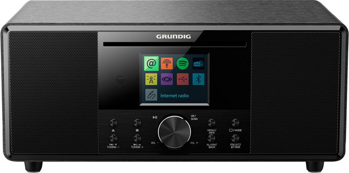 GRUNDIG DTR radio Cd / MP3-afspiller Digital afspiller Radio Lydafspiller til netværk Bluetooth-audiomodtager 32Watt | JumboComputer