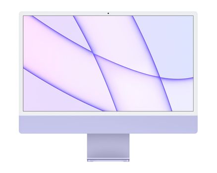 APPLE iMac 24 4.5K (2021) 512GB Lilla 8-core M1 CPU, 8GB RAM, 512GB SSD, 8-core GPU (Z131)