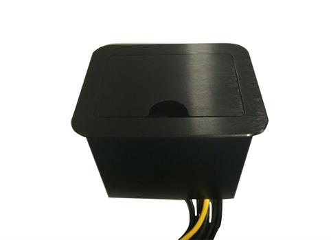 LinkIT LB2B Bordbrønn Svart 2x AC 6 x kabelgjennomføringshull 2 x strøm (STS-304Z_BLACK_WOC)