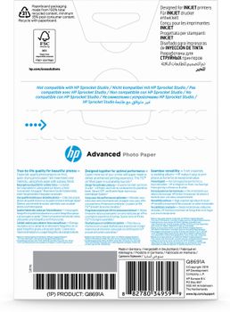 HP Avanceret fotopapir,  blankt, 25 ark/10 x 15 cm uden rammer (Q8691A)