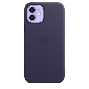 APPLE IPHONE 12/12 PRO LEATHER CASE WITH MAGSAFE - DEEP VIOLET ACCS (MJYR3ZM/A)