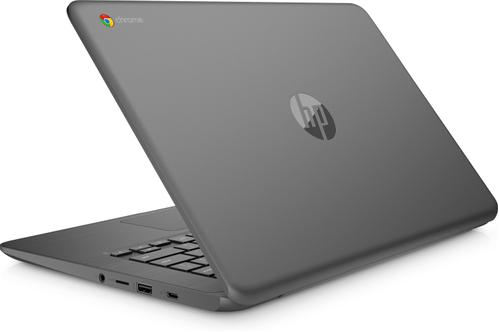 HP Chromebook 14A G5 - A4 9120C / 1.6 GHz - Chrome OS - Radeon R4 - 4 GB RAM - 32 GB eMMC - 14" TN 1366 x 768 (HD) - Wi-Fi 5 - svartgrå - kbd: hela norden (7DF07EA#UUW)