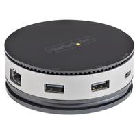 StarTech USB C Multiport Adapter, USB 3.1 Gen 2 10Gbps Type-C Mini Dock with 4K 60Hz HDMI/DisplayPort or 1080p VGA, 75W PD Passthrough, 3-Port USB Hub, GbE, Mobile Docking Station - 75W Power Delivery - dokkin