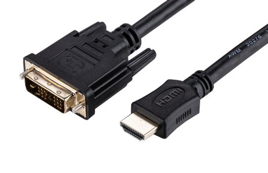 LinkIT HDMI A han - DVI-D han,  7 m HDMI M - DVI M (18+1), 28AWG (HDMIAM-DVIDM-7)