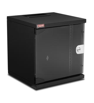 Lande 10" Netbox SOHO 6U Black W312xD300xH330 , Glass door , 20 kg (LN-SH06U3030-BL-A0)