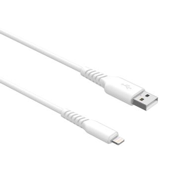 Elivi USB A til Lightning kabel 3 meter Hvit (ELV-USBLT-003W)