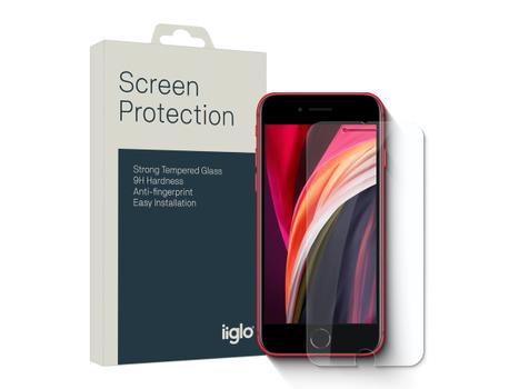 IIGLO iPhone SE (2022/ 2020) Skjermbeskytter Tempered glass, case friendly, passer også iPhone 8 / 7 / 6 (IISPS014)