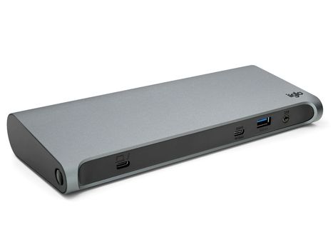 IIGLO 10-i-1 Thunderbolt 3 Docking USB-C 60W PD, 2+2 USB-A, 2xDP, 1+1 USB-C, Ethernet, 1xMinijack (II-TB3DUALDP2DOCK)