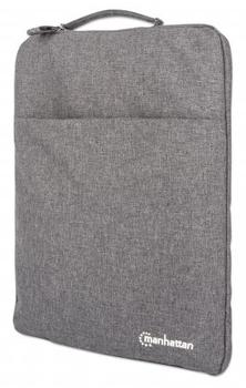 MANHATTAN MH Laptop Sleeve "Seattle",  Fits Up To 15.6", Gray (439817)