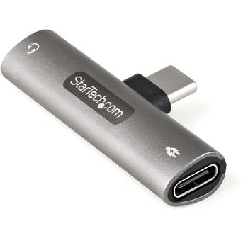 STARTECH StarTech.com USB C Audio and Charge Adapter with 3.5mm TRRS Jack and 60W USB C Power Delivery (CDP235APDM)