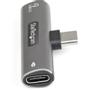 STARTECH USB-C Audio and charging adapter - with USB-C audio headphone/ headset connection and 60W PD pass-through charger (CDP2CAPDM)