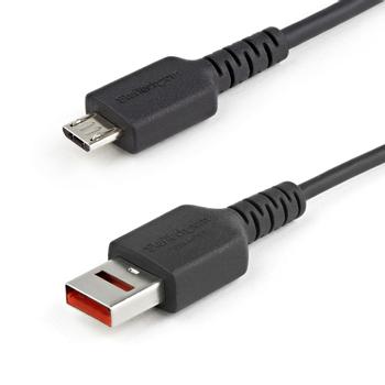 STARTECH 1m USB data blocker cable - USB-A to Micro-B Secure charging cable - no data transfer - for mobile phone/ tablet (USBSCHAU1M)