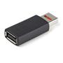 STARTECH USB data blocker - Secure Charge USB condom - no data transfer - adapter for mobile phone/ tablet - USB protector (USBSCHAAMF)