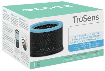 LEITZ TruSens Kullfilter til HEPA-filter Allergi/ Influensa til Z-1000 Aktivt kullfilter fjerner uønskede lukt og gasser, til TruSens Z-1000 luftrenser (2415116)
