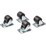 STARTECH heavy duty castors for server cabinets - 4 pieces universal M6 replacement swivel castors 45x75mm sample steel/plastic