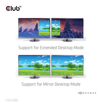Club 3D video adapter - 20 cm (CSV-7220)