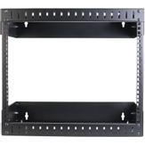 StarTech 8U 19" Wall Mount Network Rack, Adjustable Depth 12-20" 2 Post Open Frame Server Room Rack for AV/Data/ IT Communication/ Computer Equipment/ Switch with Cage Nuts & Screws - 8U Adjustable Rack (RK812WA (RK812WALLOA)