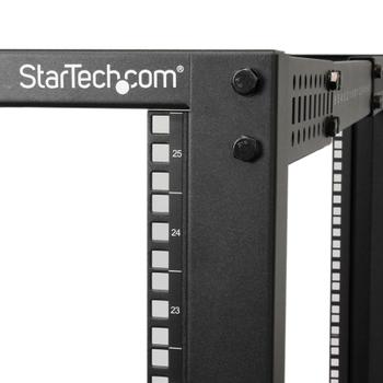 STARTECH 25U Server Rack - Open Frame Adjustable Depth 4 Post Rack (4POSTRACK25U)
