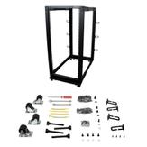 StarTech 25U Open Frame Server Rack - 4 Post Adjustable Depth (22" to 40") Network Equipment Rack w/ Casters/ Levelers/ Cable Management (4POSTRACK25U) rack - 25U (4POSTRACK25U)