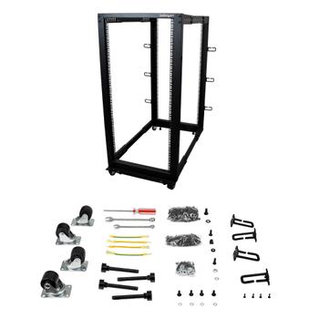 STARTECH 25U Server Rack - Open Frame Adjustable Depth 4 Post Rack (4POSTRACK25U)