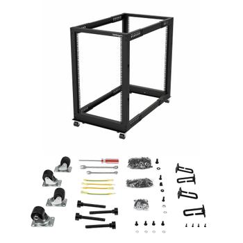 STARTECH 18U OPEN FRAME RACK - 4 POST - 22-40 IN. ADJUSTABLE DEPTH RACK (4POSTRACK18U)