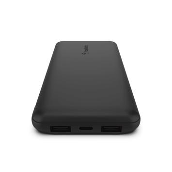 Belkin BoostCharge strømbank - 2 x USB, 24 pin USB-C - 15 watt (BPB011BTBK)